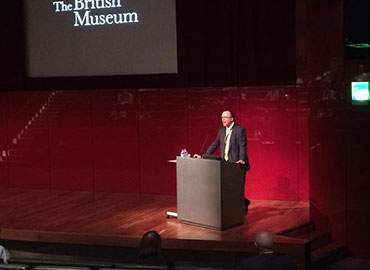 Dr Jonathan Williams Dep. Director of The British Museum speaking at the 49th Seminar for Arabian Studies 2015