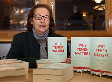 Helen Lackner, Editor of the book, Why Yemen Matters, which was launched at the event