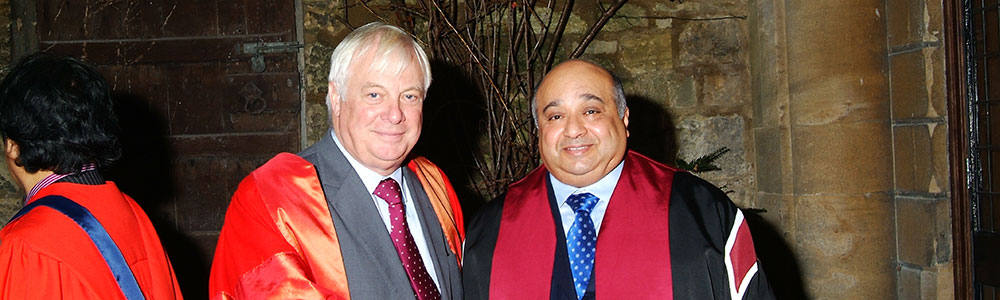 The Right Honourable the Lord Patten of Barnes and Sheikh Mohamed Bin Issa Al Jaber, Patron and Chairman of the MBI Al Jaber Foundation.