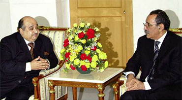 Sheikh Mohamed meeting with President Ely Ould Mohamed Vall
